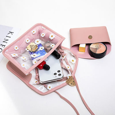 Kleine Daisy PVC Sommer koreanische Transparente Modelle Gelee Handy kundenspezifische Tote Tasche