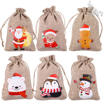 Akzeptable OEM/ODM Weihnachtsschnur-Jute-Tasche für den täglichen Schulunterricht