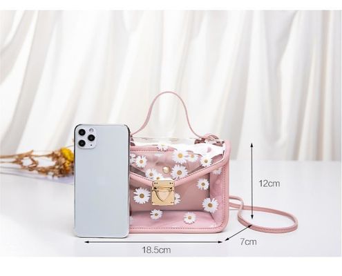 Kleine Daisy PVC Sommer koreanische Transparente Modelle Gelee Handy kundenspezifische Tote Tasche