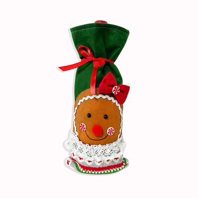 Weihnachtsweinflaschendeckel Tasche Schneemann Weihnachtsmann Champagnerflaschendeckel Ärmel Frohes Weihnachtsjahr Tischdekorationen