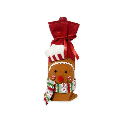 Weihnachtsweinflaschendeckel Tasche Schneemann Weihnachtsmann Champagnerflaschendeckel Ärmel Frohes Weihnachtsjahr Tischdekorationen