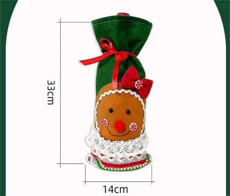 Weihnachtsweinflaschendeckel Tasche Schneemann Weihnachtsmann Champagnerflaschendeckel Ärmel Frohes Weihnachtsjahr Tischdekorationen