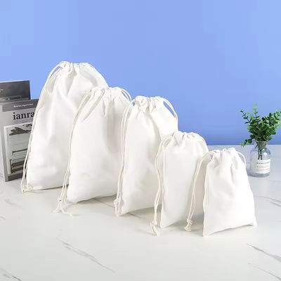 Bio-Baumwolle Muslin Double Shopping Leinwand Ziehseile Tasche Staubbeutel für Handtasche Schuh Custom Logo