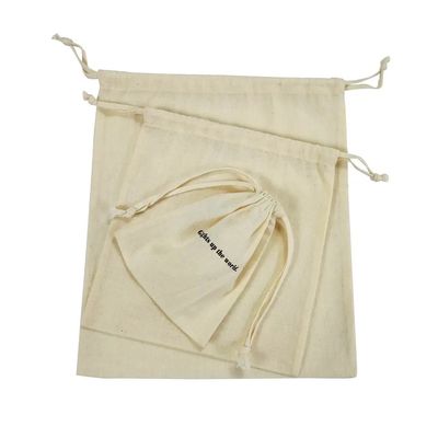 Bio-Baumwolle Muslin Double Shopping Leinwand Ziehseile Tasche Staubbeutel für Handtasche Schuh Custom Logo