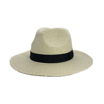 Sonnenschutz-Strandhut Panama Strohmaterial Erwachsenengröße 56-58cm Ideal für Männer und Frauen