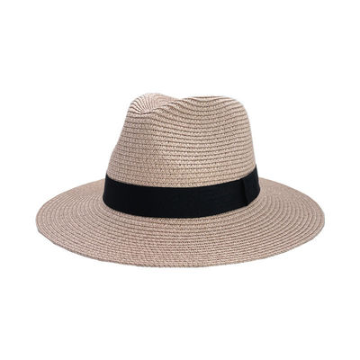 Sonnenschutz-Strandhut Panama Strohmaterial Erwachsenengröße 56-58cm Ideal für Männer und Frauen