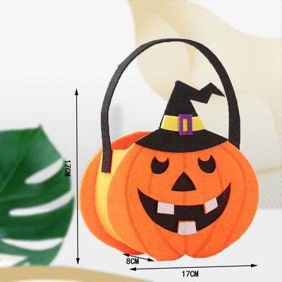 Halloween-Tote-Tasche aus nicht gewebten Stoffen mit Geisterkürbis-Felt-Kleiderdekoration Requisiten
