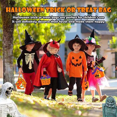 Halloween-Tote-Tasche aus nicht gewebten Stoffen mit Geisterkürbis-Felt-Kleiderdekoration Requisiten