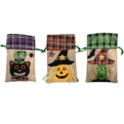 Passierte Farbe Halloween-Süßigkeiten Tasche mit Ziehseile Nicht gewebte kreative Geschenktasche