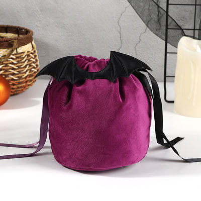 OEM/ODM akzeptabel Halloween-Fledermaus-Tasche mit String-Tasche Dekoration und Orange Candy Geschenk