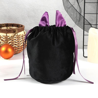 OEM/ODM akzeptabel Halloween-Fledermaus-Tasche mit String-Tasche Dekoration und Orange Candy Geschenk
