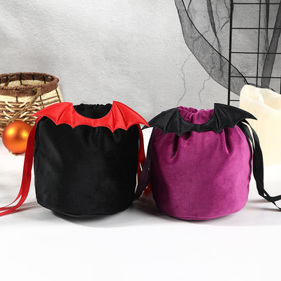 OEM/ODM akzeptabel Halloween-Fledermaus-Tasche mit String-Tasche Dekoration und Orange Candy Geschenk