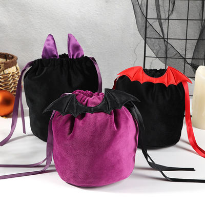 OEM/ODM akzeptabel Halloween-Fledermaus-Tasche mit String-Tasche Dekoration und Orange Candy Geschenk
