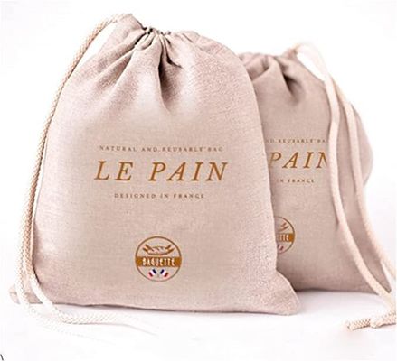 Soft Cotton Canvas Schmuckbeutel Custom Logo Printed Drawstring Kosmetische Verpackung