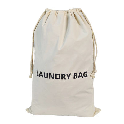 Design Jumbo Drawstring Rucksack für schwere Waschwaren aus Baumwolle und Leinen