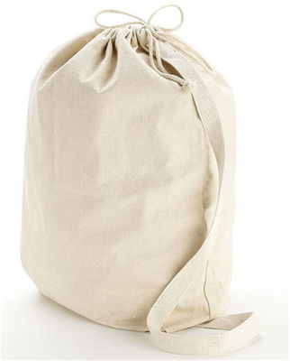 Design Jumbo Drawstring Rucksack für schwere Waschwaren aus Baumwolle und Leinen