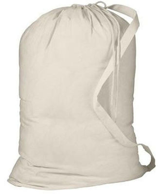 Design Jumbo Drawstring Rucksack für schwere Waschwaren aus Baumwolle und Leinen