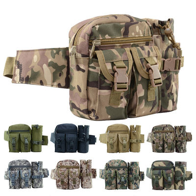 Customized Farbe Oem Männer Camo Taktische Fanny Pack Utility Taille Tasche mit Wasserflasche