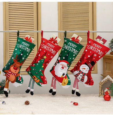 Weihnachtsstrümpfe Dekoration Schneemann Geschenktasche für Kamin Anhänger