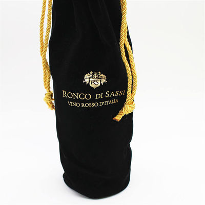 All Seasons Velvet Wine Flaschendeckel mit Ziehseile und Logo Weinverpackung