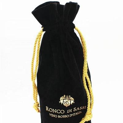 All Seasons Velvet Wine Flaschendeckel mit Ziehseile und Logo Weinverpackung