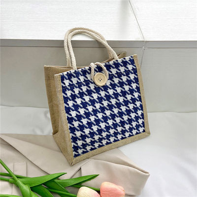 Umweltschonende Leinwand-Kupplungsart Niedrigmoq-Recycelbar einfaches hessisches Geschenk Mini-Jute-Taschen