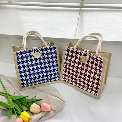 Umweltschonende Leinwand-Kupplungsart Niedrigmoq-Recycelbar einfaches hessisches Geschenk Mini-Jute-Taschen