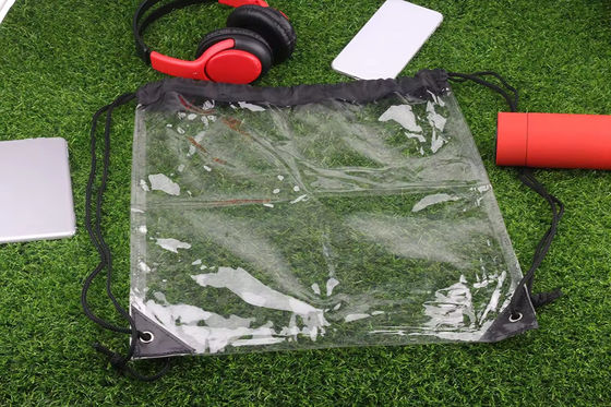 Vermarktung Wasserdichtes PVC Klar Rucksack Ziehseile Tasche Tasche mit individuell gedrucktem Design