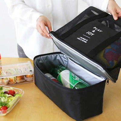Damen-Gitter-Transparente Tasche Doppelschicht-Wärmeschutz 4 Personen