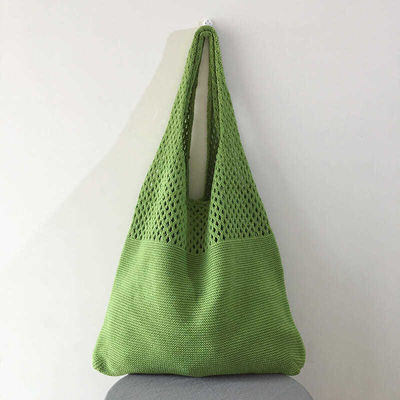 Customisierte Farbe gestrickte Stoff Chic Retro Damen Schultertasche für Reisen und Ausgehen
