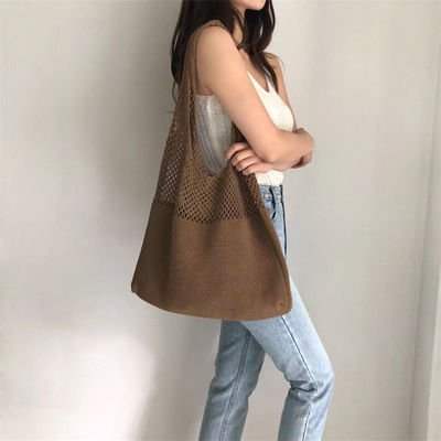 Customisierte Farbe gestrickte Stoff Chic Retro Damen Schultertasche für Reisen und Ausgehen