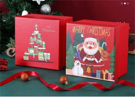 Verpackung für Kinder Süßigkeiten Neueste modische Weihnachtsgeschenke mit Weihnachtsmann und Elch