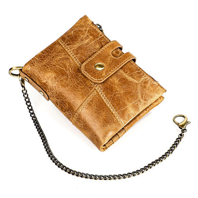 Cowhide Mini Echte Leder Geldbörsen mit RFID Blockierung und Luxus Gents Anpassung