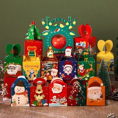 Custom Farbe Größe Logo Box Geschenkverpackung Weihnachtsgeschenkboxen für OEM / ODM akzeptabel