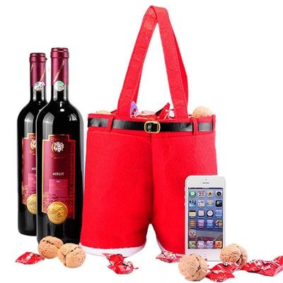 Weihnachtsmann-Hosen Geschenktaschen für Weihnachtsgeschenke Süßigkeiten Weihnachtsschmuck