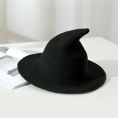 2023 Halloween Party Hexenhut Unisex Wolle Strickhut für modisch und vielseitig
