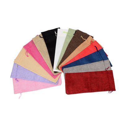 Akzeptable OEM/ODM Naturfarbe Jute-Tasche-Ziehbeutel für umweltfreundliche Hanfspeicherung