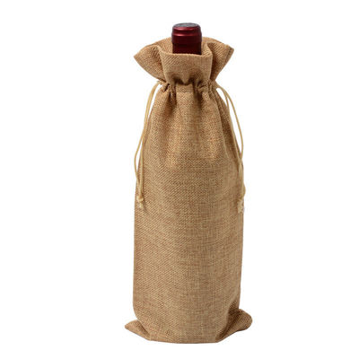 Akzeptable OEM/ODM Naturfarbe Jute-Tasche-Ziehbeutel für umweltfreundliche Hanfspeicherung