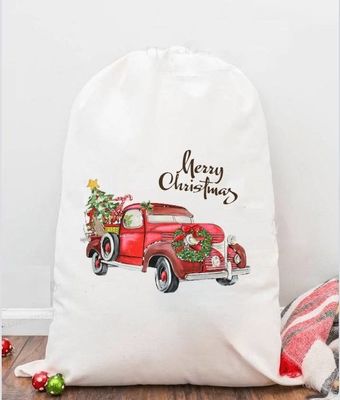 Customized Farbsublimation Weihnachtsschnur Tasche für individuelle Geschenkverpackung