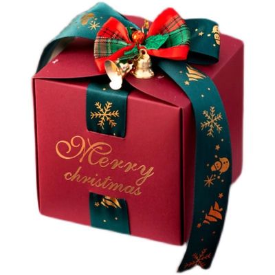 Passierte Tote-Tasche Weihnachtspapier-Geschenk-Box Verpackung mit recycelten Materialien