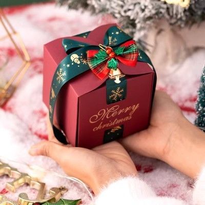 Passierte Tote-Tasche Weihnachtspapier-Geschenk-Box Verpackung mit recycelten Materialien