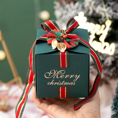 Passierte Tote-Tasche Weihnachtspapier-Geschenk-Box Verpackung mit recycelten Materialien