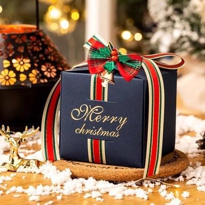 Passierte Tote-Tasche Weihnachtspapier-Geschenk-Box Verpackung mit recycelten Materialien