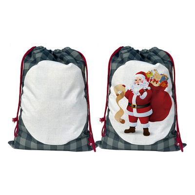 Neueste Modische 2024 Weihnachtsgeschenk Tasche Weihnachtsmann Säcke Ziehseile Tasche kundenspezifische Farbe