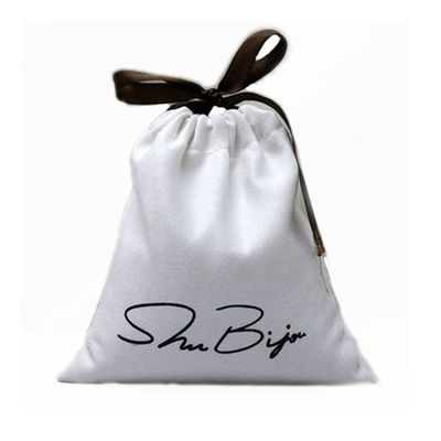 Persönliche Leinen-Baumwoll-Leinwand-Ziehsack mit individueller Farbe und Logo