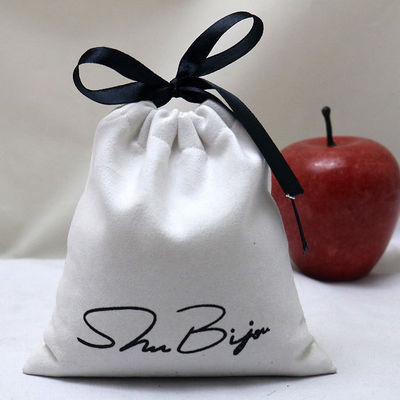 Persönliche Leinen-Baumwoll-Leinwand-Ziehsack mit individueller Farbe und Logo