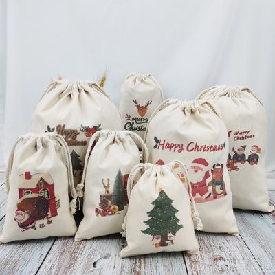 Sublimation leere Weihnachtsmannsäcke für Geschenkdekoration mittlere Größe 30-50 cm akzeptabel OEM/ODM