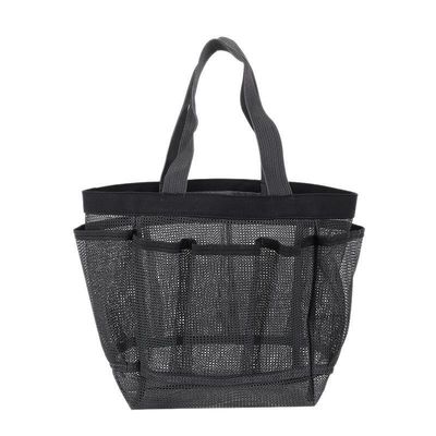 Mesh Beach Tote Bag für die Lagerung von Kosmetika und Badeanzügen für Frauen in den Sommerferien