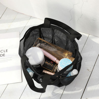 Mesh Beach Tote Bag für die Lagerung von Kosmetika und Badeanzügen für Frauen in den Sommerferien