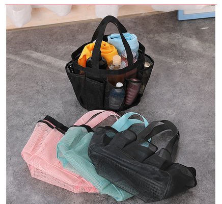 Mesh Beach Tote Bag für die Lagerung von Kosmetika und Badeanzügen für Frauen in den Sommerferien